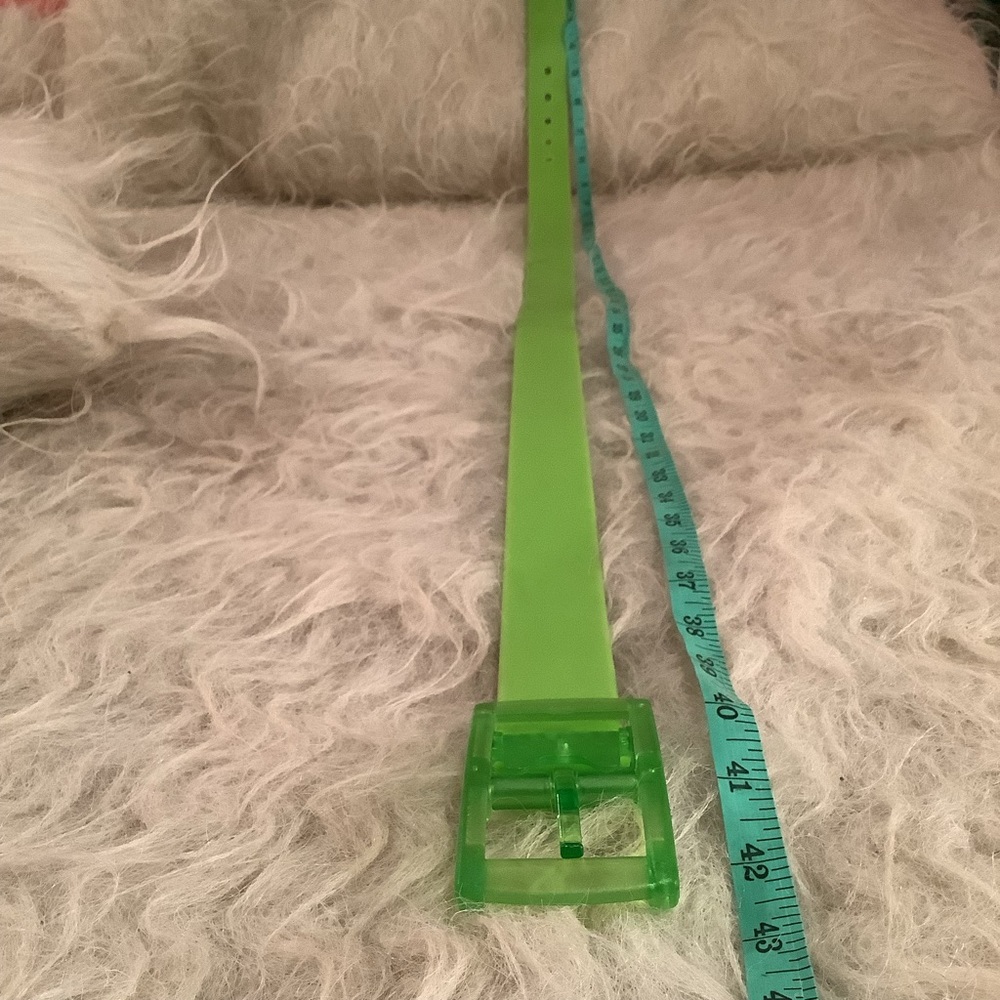 Lime Green Jelly Belt - Picture 2 of 5